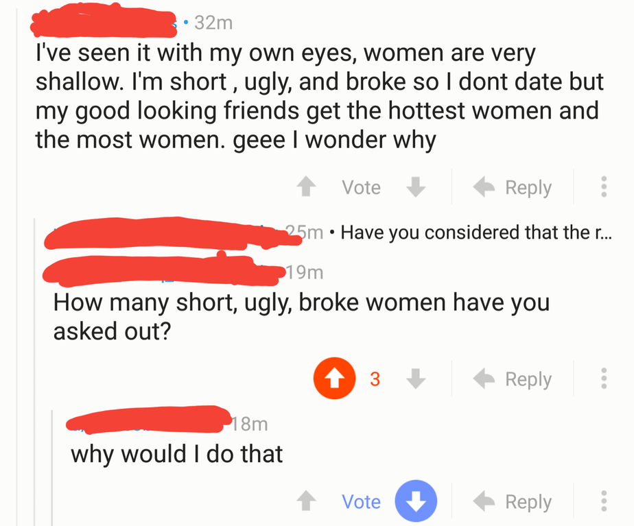 superficial and shallow nice guy