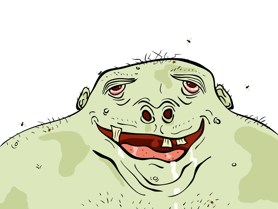 ugly green man