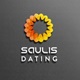 Tiny Saulis Dating Logo in on Black background